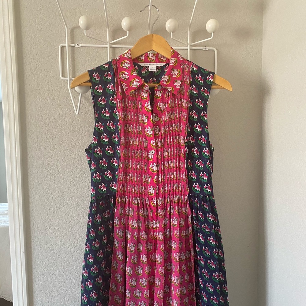 DVF silk patterned dress-WORN ONCE